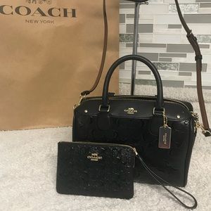 Coach mini bennett and small wristlet